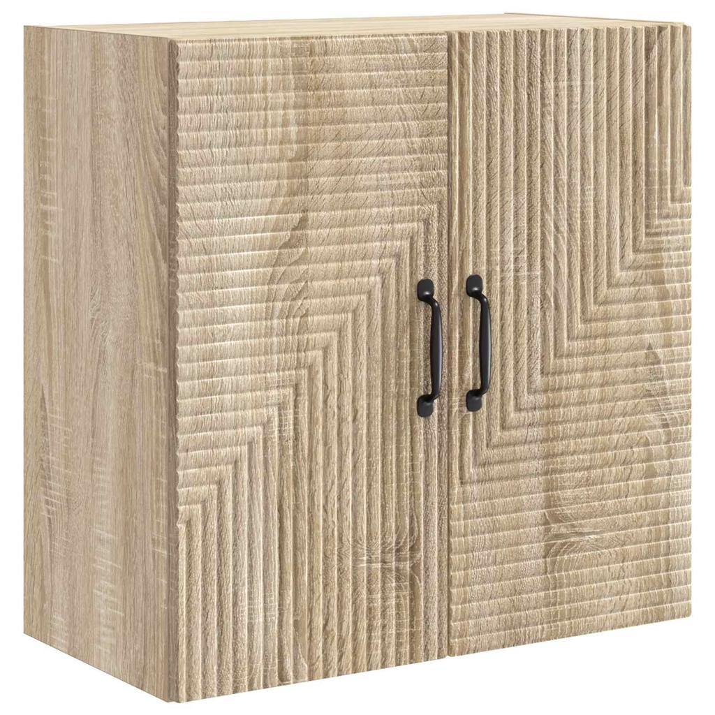 Wall Mounted Cabinet in Sonoma Oak Finish 59 x 31 x 60 cm Engineered Wood