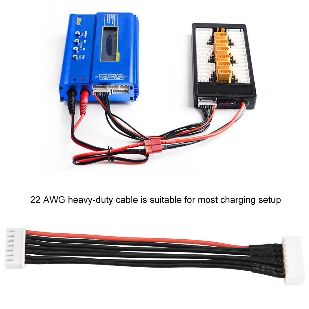 6s Аккумуляторная батарея балансировочный зарядный штекер провод/разъем 22AWG 100 мм балансировочный кабель (6S)