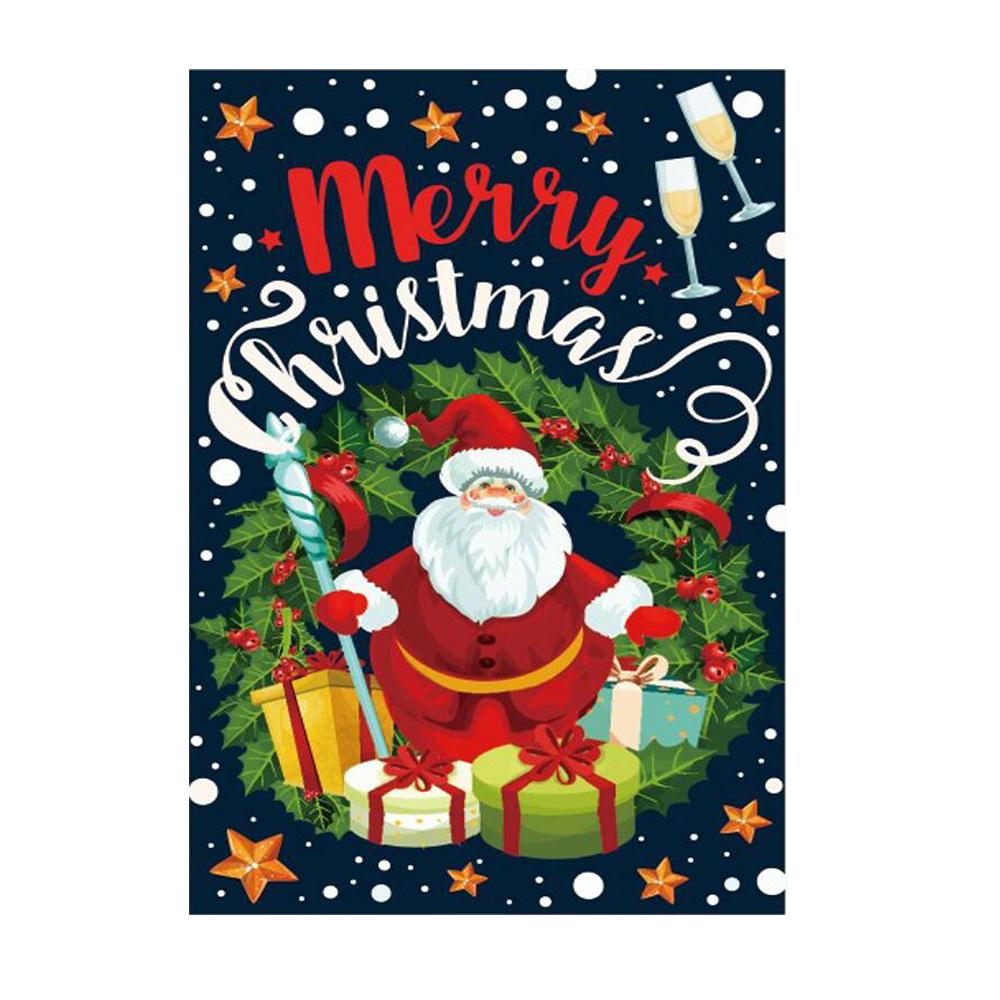 Новый продукт 5D Diy Алмазная картина Рождественский пейзаж Полный горный хрусталь Вышивка Санта-Клаус Мозаика Украшение дома