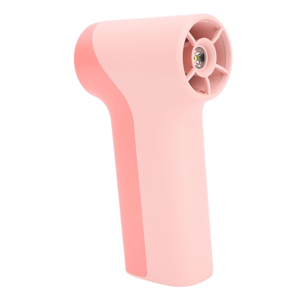 Handheld Turbo Fan 40000RPM High Speed 5 Gears Rechargeable Portable Handheld Fan with LED Light Roseate