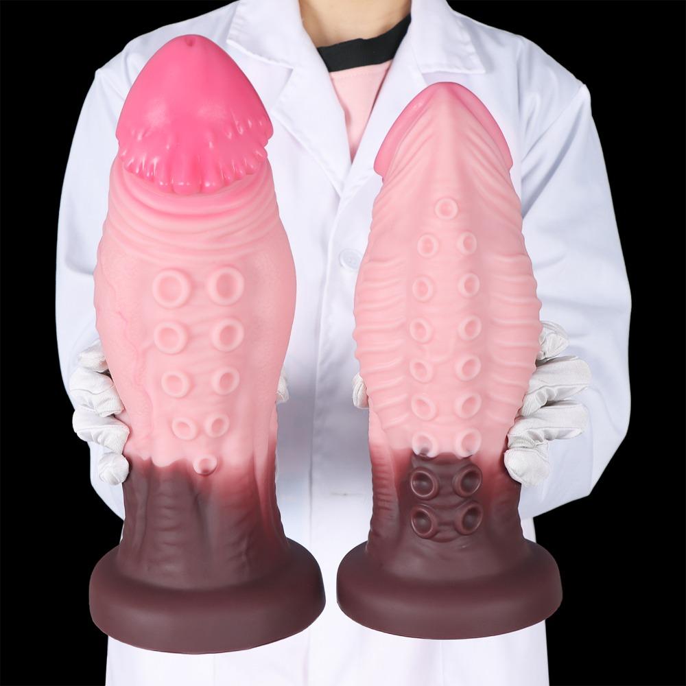 Ultra Soft Liquid Silicone Huge Anal Plug Dildo Women Adult Sex Toy