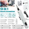 13 в 1 комплект электрических отверток, мини-многофункциональный аккумуляторный электроинструмент с дрелью