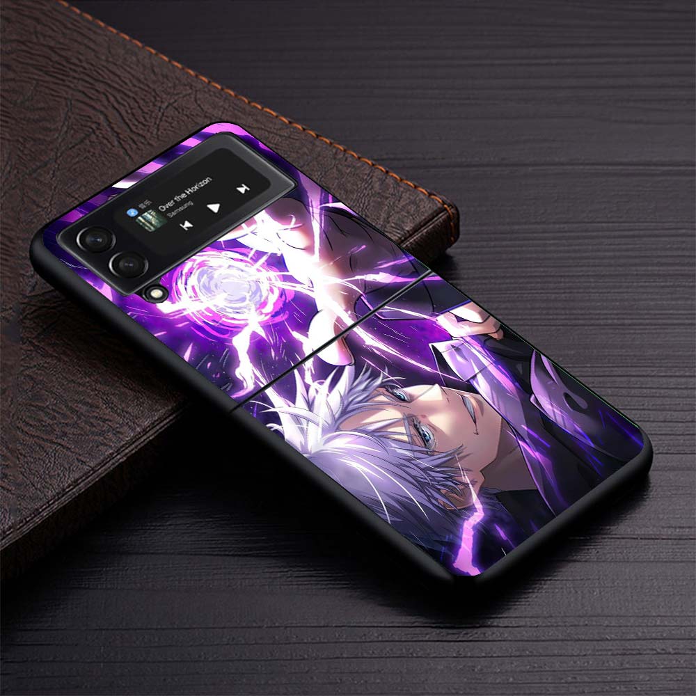 Kaisen J-Jujutsu Gojo Satoru Phone Case For Samsung Galaxy Z Flip3 Flip4 Flip5 Flip6 Flip7 For Z Flip 7 6 5 4 3 5G Hard Folding