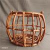 Ручная плетеная корзина из бамбука и ротанга в винтажном стиле и деревянная колыбель - Реквизит для фотосъемки новорожденных, аксессуары для позирования в студии, сувенир на память о росте ребенка