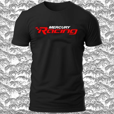Смешная футболка с логотипом Mercury Racing Boats Сделано в США Размеры от S до 5XL Унисекс