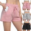 Soft And Comfy Activewear  Shorts With Pockets And Drawstring For Women