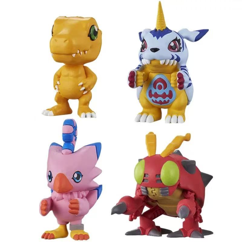 Japan Capsule Digimon Adventure Greymon Digimon Finished Product Decorations All 8 Action Figure MODEL TOYS