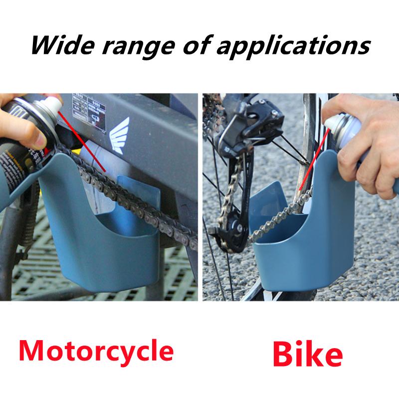 Новый ящик для хранения масла для велосипедной цепи Инструмент для очистки цепи Защищенный от брызг инструмент-дозатор Агент Широко используемый инструмент против распыления масла для цепи