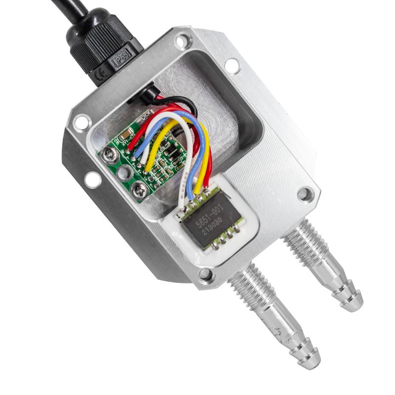 Differential Pressure Transducer 4-20mA 0-10V RS485 Differential Pressure Transducer 0-50pa 0-100pa Wind Pressure Transmitter