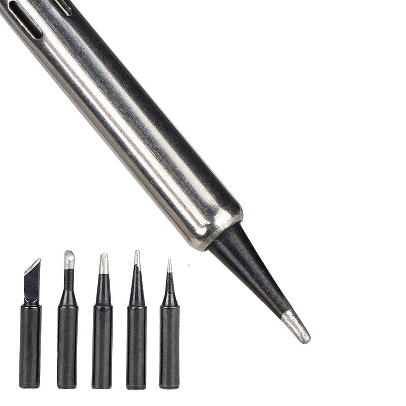JCD Soldering Iron Tips 5pcs/set 900M-T Pure Copper Lead-free Soldering Tip Suit for 908S Welding Solder Station Iron Tip