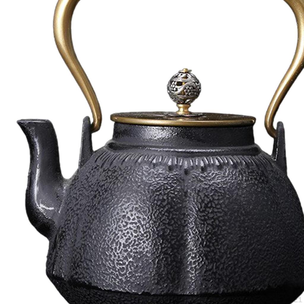 Cast Iron Tea Kettle Dispenser Teapot for Gas Induction