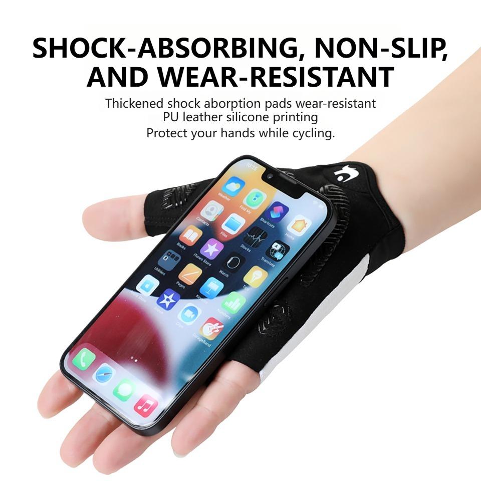 GETINFIT 1Pair Half Finger Cycling Gloves Non slip Breathable New Summer Outdoor Sports Bicycle Riding Gloves Men Women Unisex