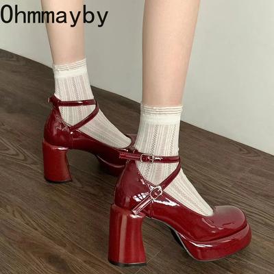 Дизайнерские женские туфли-лодочки для ночного клуба, модные туфли с перекрестными ремешками и пряжками, новые весенне-осенние туфли для свадебной вечеринки