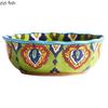 Creative Hand-painted Ceramic Bowl Irregular Salad Bowl Dessert Bowl Fruit Bowls Thick Soup Bowls Restaurant Specialty Tableware