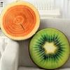 Round Fruit Pillow Fruit Slice Print Throw Pillow Creative Sofa Cushion  Bedroom Use