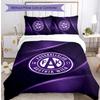 Austria Wien FC Printed 3PCS Bedding Set Breathable Duvet Cover with Pillowcases Decorative Bed Linen for Bedroom Home
