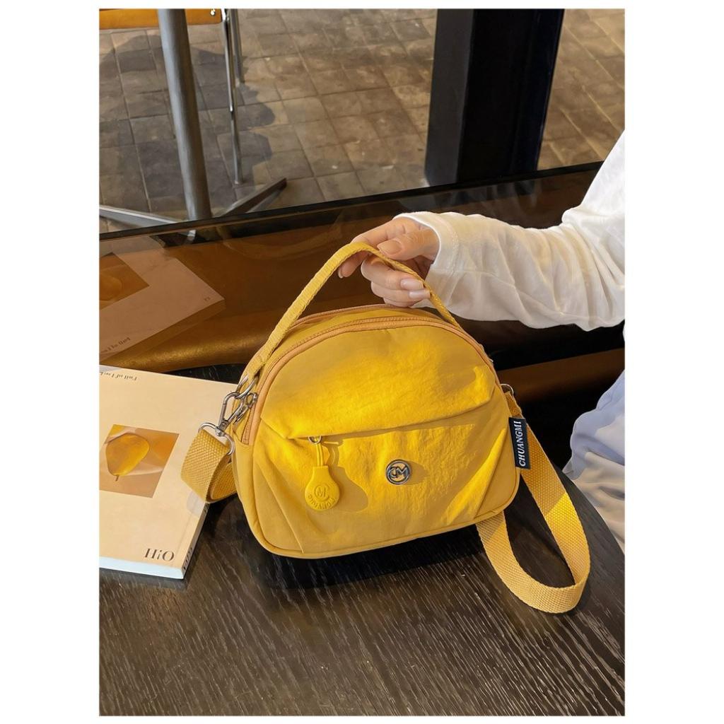 Shoulder Crossbody Handbag Women Nylon Multi Compartment Daily Commute