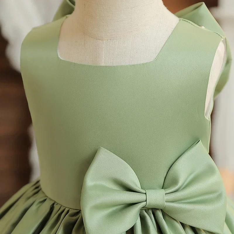 Милое платье для девочек, пышное платье-пачка для принцессы, вечернее платье с цветочным принтом, свадебное платье для подружки невесты, торжественное праздничное платье для малышей