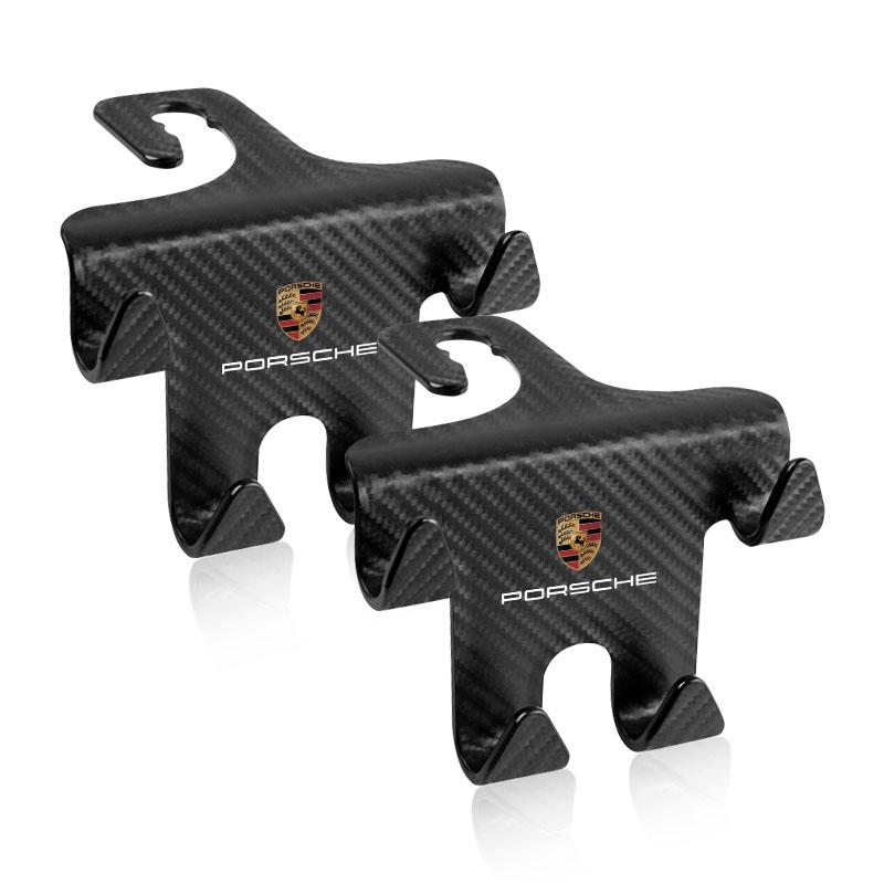 Крючок на подголовник автомобильного сиденья Универсальный держатель для телефона Органайзер на спинку сиденья Для Porsche Boxster Cayenne Panamera Macan Cayman 911 918 996 917 991