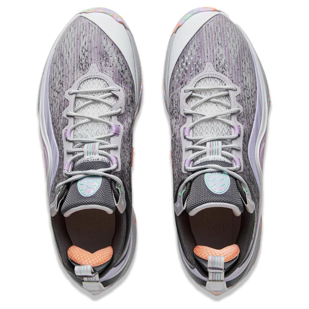 Li-Ning Wade Shadow 5 V2 Easter Egg Men Sneakers Grey Lilac Orange ABPU009-7