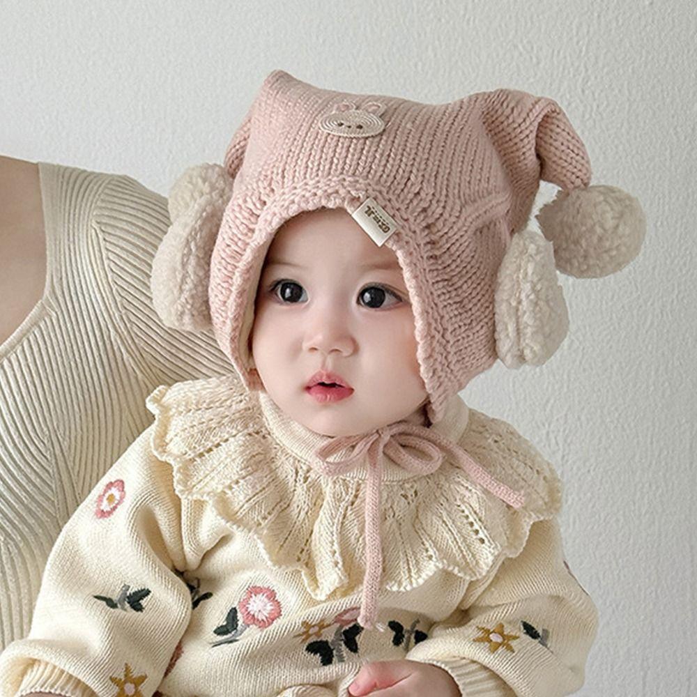 Cute Winter Baby Crochet Hat Cold-Resistant Kids Ear Protection Hat Winter Season