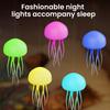 Floating Jellyfish Lamp Gradient Dimming Voice And Sound Interactive Control Night Light Rechargeable USB Type-C Color