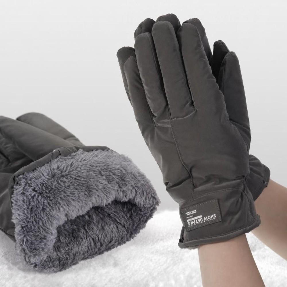 Fleece-lined Full Finger Gloves Touchscreen Outdoor Sports Gloves Fashion Cycling Gloves