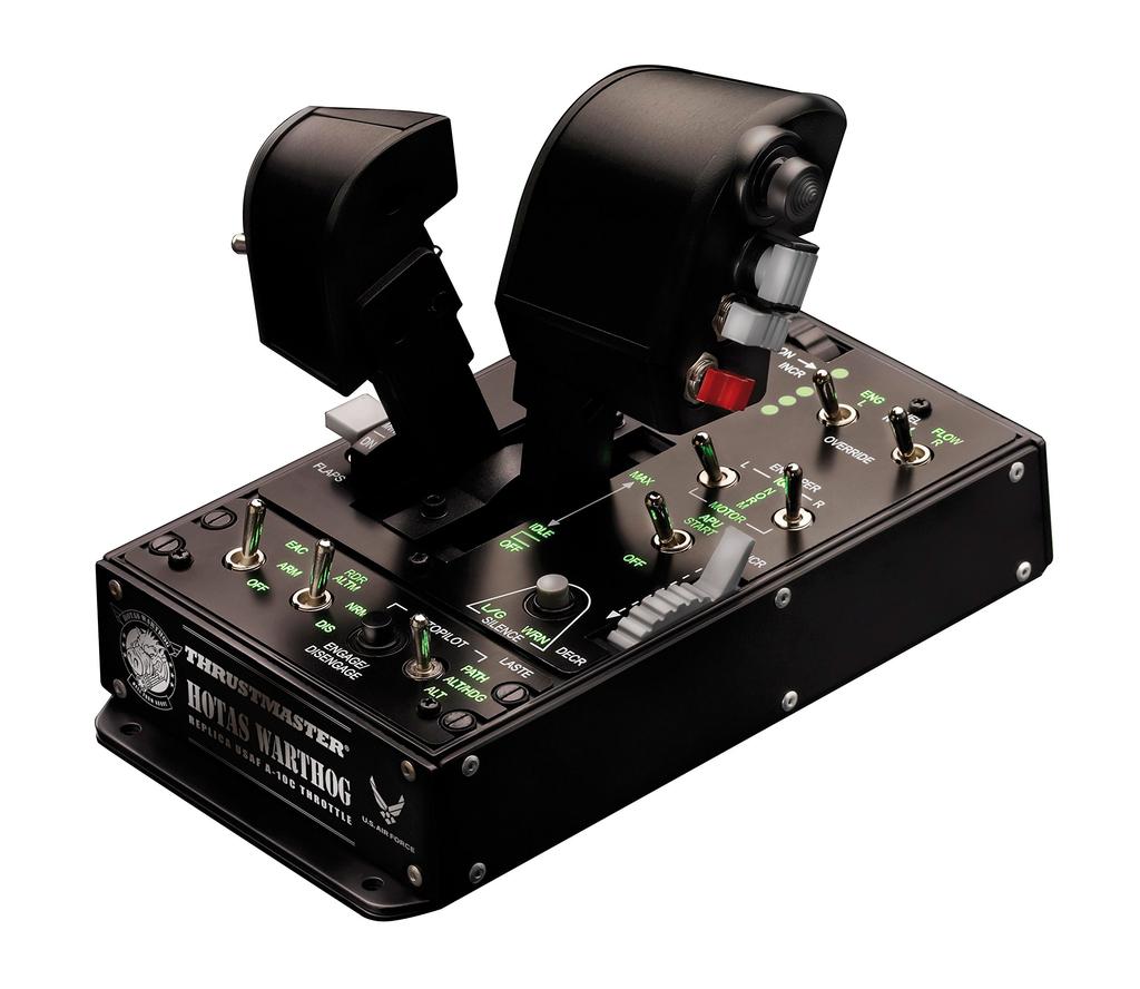 Thrustmaster Flight Stick HOTAS Warthog PC Compatible Flight Simulator Dual Throttle Control Panel with Warranty 1-Year Manufacturer's