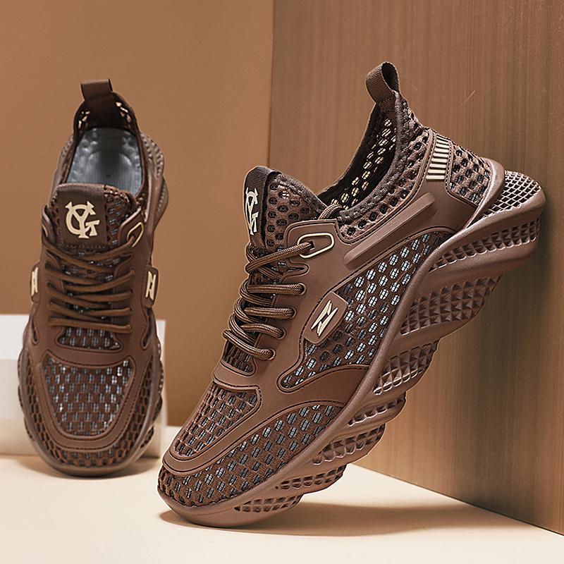Летняя мужская повседневная обувь Модная легкая мужская обувь для бега и ходьбы Кроссовки Сетчатая дышащая мужская обувь для бега трусцой Спортивная обувь