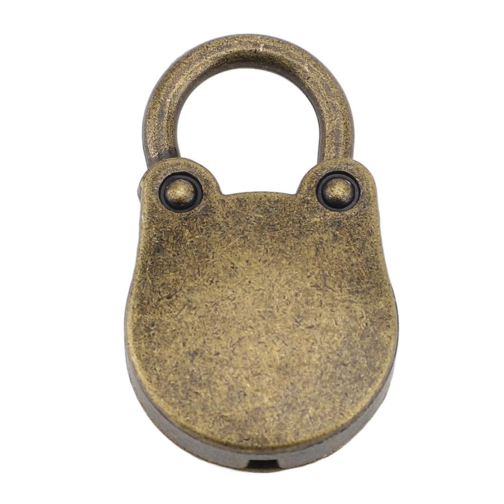 2sets Bronze Bear Shaped Padlock Zinc Alloy Storage Cabinet Padlock For Storage Box