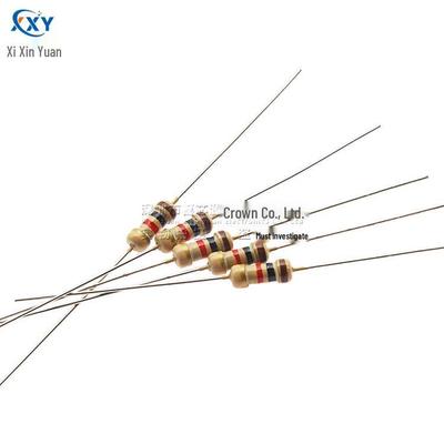 Резистор углеродный пленочный 1/4 Вт, допуск 5%, номинальная мощность 0,25 Вт, доступен в диапазоне 100 кОм - 910 кОм