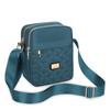 Women Crossbody Bag Embroidery Multi-Zipper Shoulder Bag Adjustable Strap Fashion