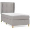 Maison Exclusive - Sommier à lattes de lit avec matelas Gris clair 100x200cm Tissu