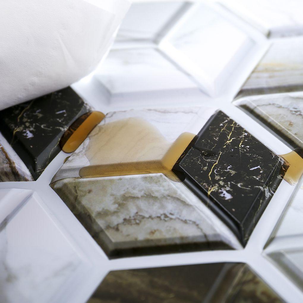 10 шт. Наклейка на стену 3D анти-столкновения наклейка на стену съемная ПВХ нерегулярная кирпичная настенная панель художественный декор