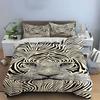 Zebra-striped tiger face. Bedding sets Duvet cover sets Duvet covers Pillowcases(1 * Duvet Cover 2 * Pillowcases, without duvet insert)