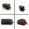 Сумка для туалетных принадлежностей из натуральной кожи буйвола Travel Dopp Kit Чехол для бритья для мужчин и женщин