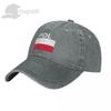 Poland Flag With Letter Washed Cotton Cap Gorras Snapback Caps Baseball Dad Outdoors Travel Sun Hats Casquette