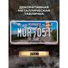 Мурманск Россия Сувенирная номерная табличка 15x30см, Металлическое украшение для автомобиля Подарок