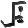 ShotR Headphone Hook Headphone Hanger Headphone Stand Screw Type Clamp Desk Hook Matte Black Desk Under Desk Headphone Holder Headphone Stand (Matte