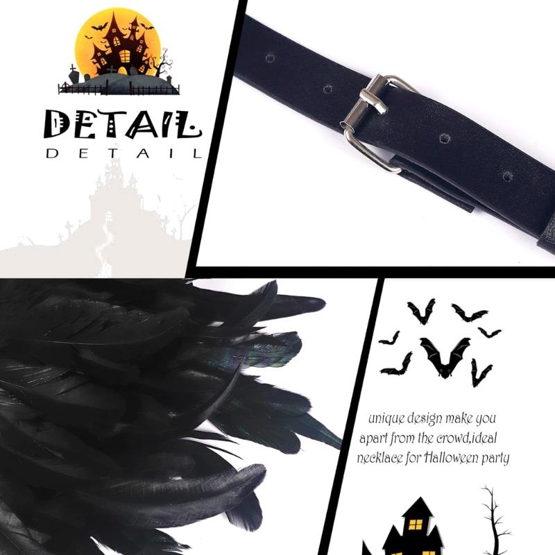 Средневековая накидка-шаль из перьев, накидка на плечи, готический меховой (перьевой) накидка-пончо, костюм для Хэллоуина, косплея, для взрослых женщин и мужчин