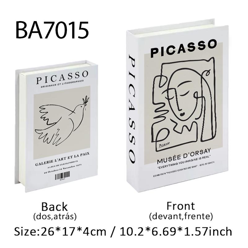 Bauhaus Decorative Books Open Luxury Fake Book Storage Box Home Decor Matisse Boho Monet Coffee Table Shelf Interior Decoration