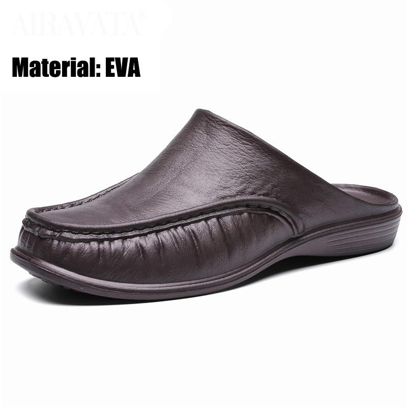 Men EVA Slippers Slip On Flats Shoes Fashion Beach Sandals Home Shoes Size 40-47