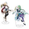 Hot Anime Genshin Impact Stand Acrylic Figure Xiao Yoimiya Standing Model Plate Desk Decor Standing Sign Collection
