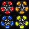 NEW 20pcs Car Hub Reflective Sticker Car Accessories Decorative Strips General for Use of Bicycle Automobile and Motorcycle Tyre