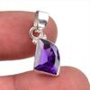 Natural African Amethyst Gemstone 925 Solid Sterling Silver Pendant 1.25" A3m23
