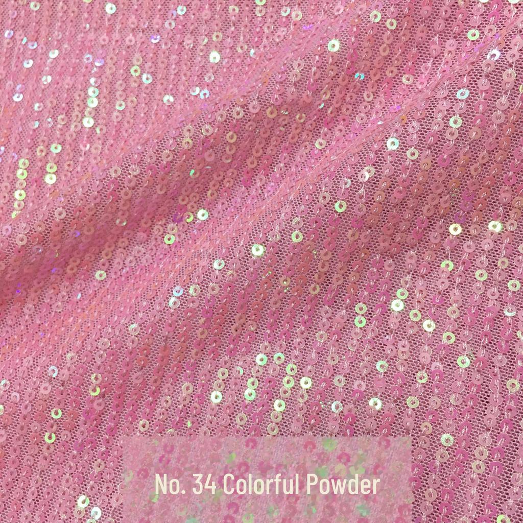 3mm Stripe Sequin Embroidery Mesh Fabric for Dress or Costume