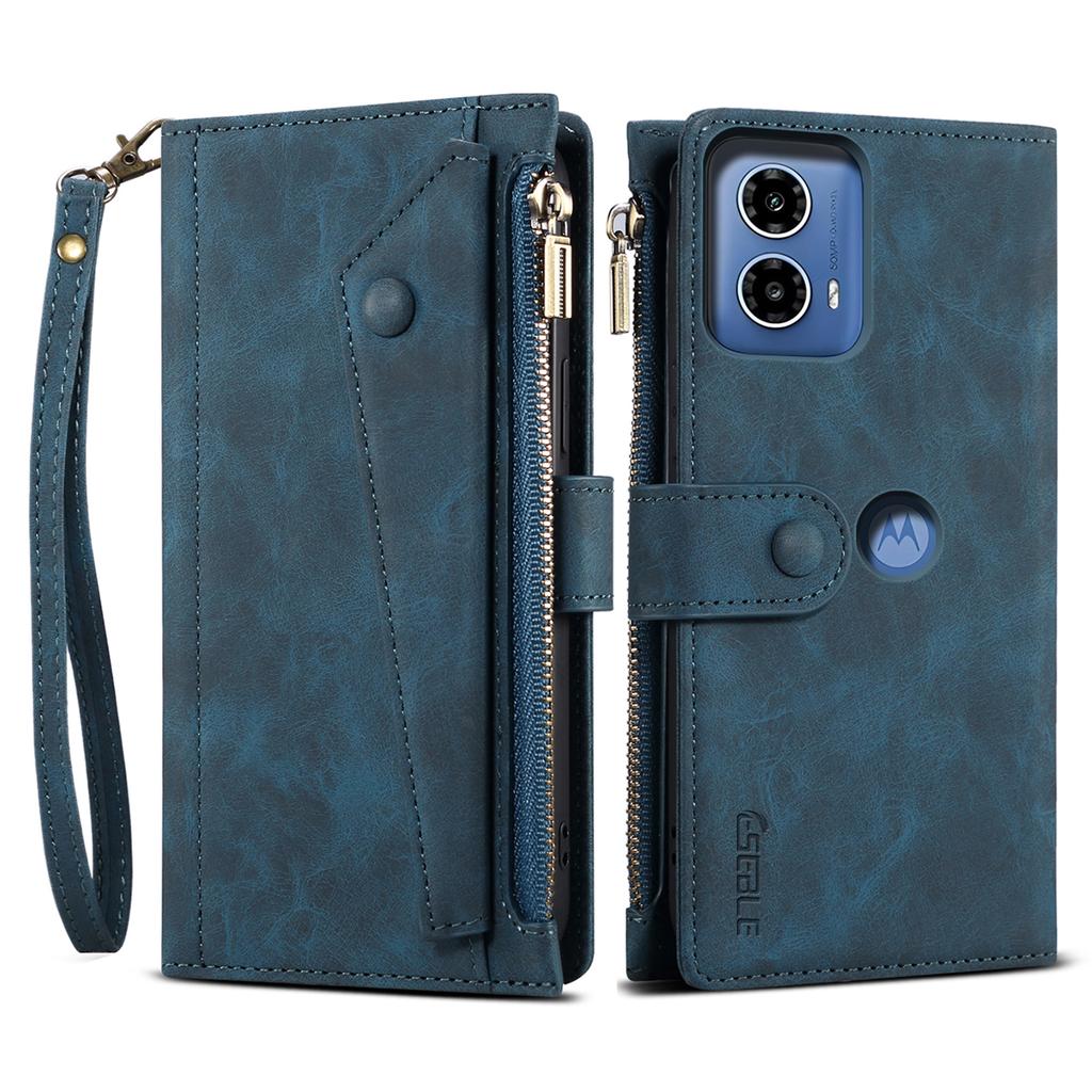 ESEBLE Серия Star Для Motorola Edge 50 Fusion 5G Чехол Кошелек Молния Искусственная Кожа Чехол для Телефона