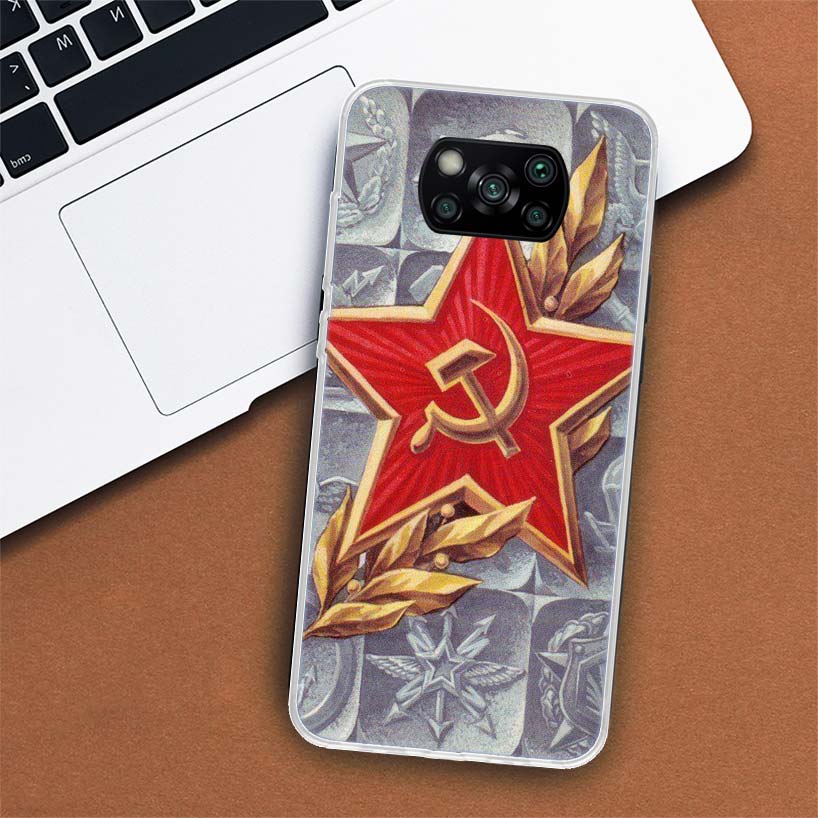 Чехол для телефона с флагом СССР для Xiaomi Mi 11 Lite 11i 12X 12 9 8 11T 10T 9T Pro 10 5X 6X Ultra 5G Cover Coque Capa