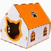 Домик для кошек с окном Оранжевый 35X45X40 см