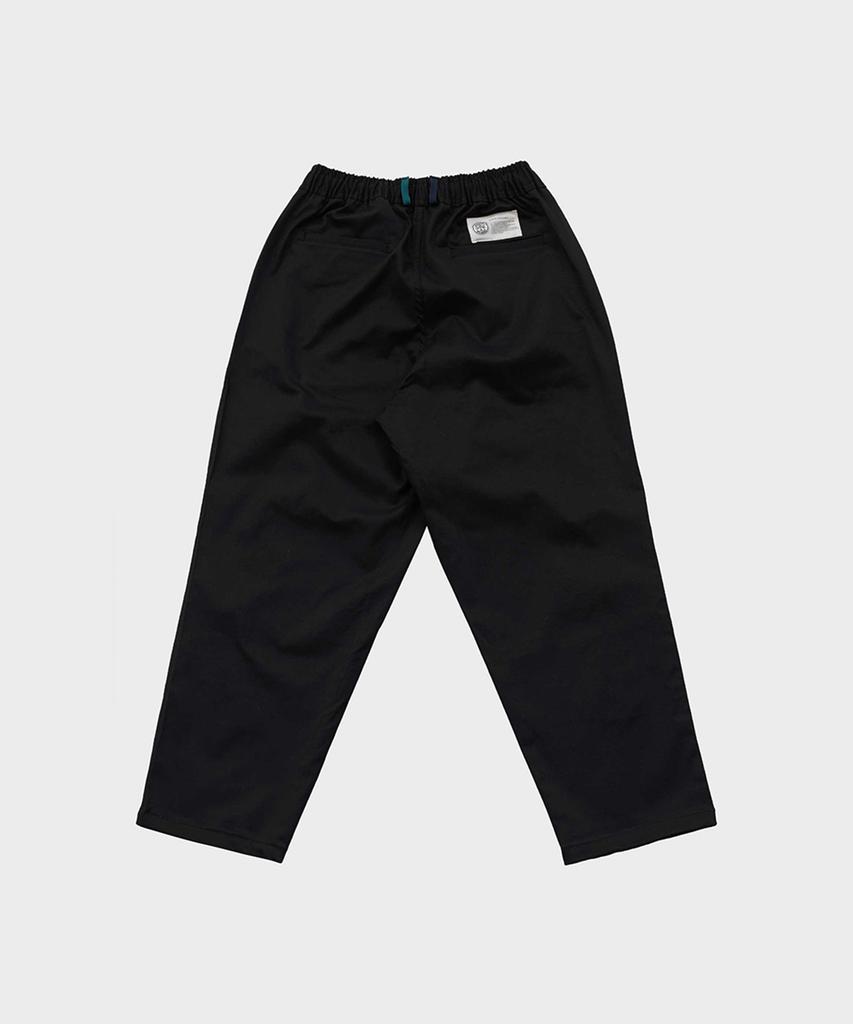 FFEFF STUDIO Cotton Wide Elastic Waist Pants (Black)